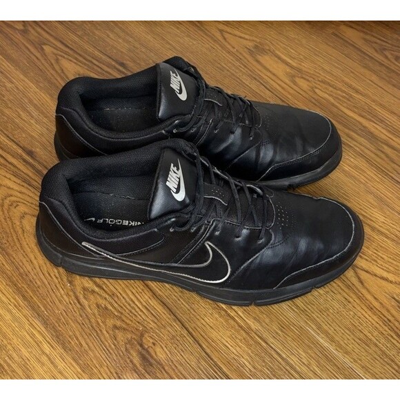 Nike Durasport Golf Shoes Mens Size 13 Black Leather Spiked Comfort Fit Course main image 9